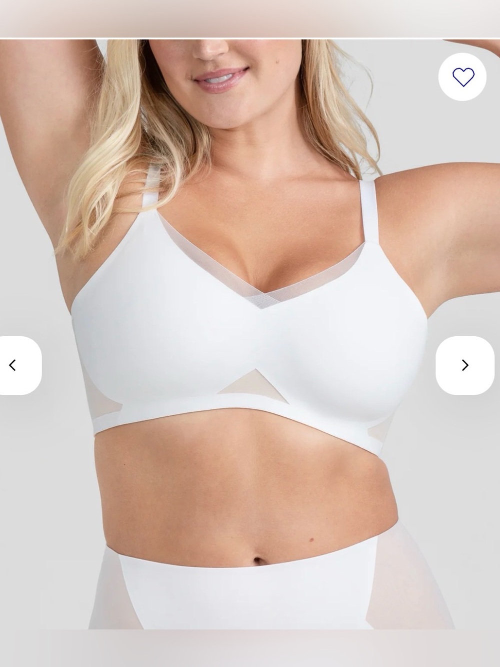 NWT Honeylove Crossover Bra in Astral White 40 C/D or 1x